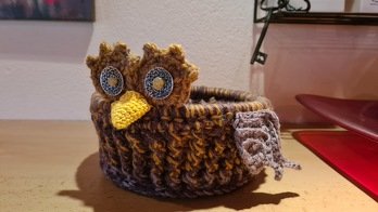 Ich habe andere Wolle verwendet, als in der Anleitung angegeben und ich habe den Durchmesser etwas geößer gemacht.. Zum Teil war es wirklich schwierig, mit der dicken Wolle um den Ring zu häkeln, aber nach 2 Runden lief es besser. Manchmal wäre ein kleines Video hilfreicher gewesen als ein Foto, obwohl ich durchaus keine Anfängerin bin. Ich freue mich über mein Ergebnis!