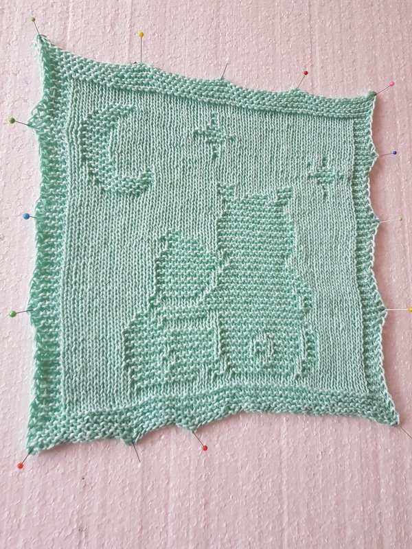 Strickanleitung Waschlappen "Kuschelbären" - ganz einfach