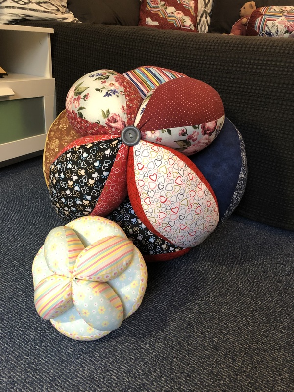 Nähanleitung Patchwork SitzBall Schnittmuster 
