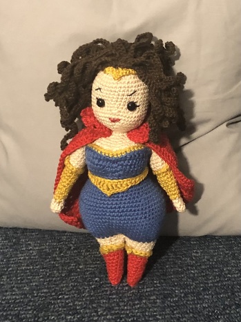 Batman- women gehäkelt aus einem Buch Curvi-Girls