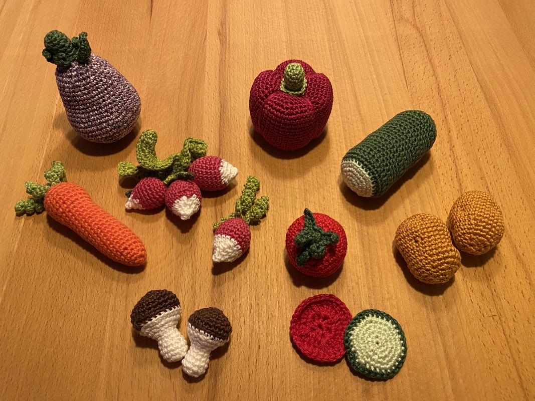 Anleitung: Obst in Scheiben häkeln für Kaufladen, Spielküche oder als Deko