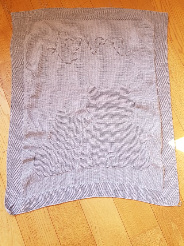 Strickanleitung Baby- / Kinderdecke "Mom's Love"