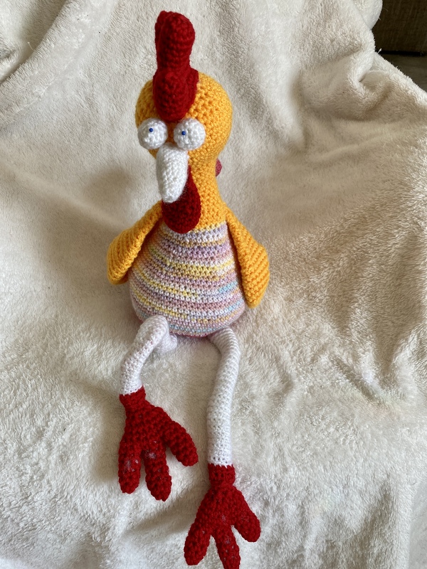 XL Gockel GLUPSCHI Kantenhocker Hühner Hahn Ostern Frühlingsdeko