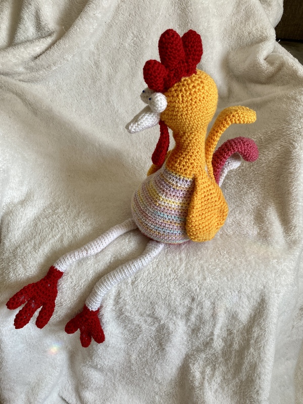 XL Gockel GLUPSCHI Kantenhocker Hühner Hahn Ostern Frühlingsdeko