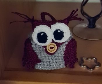 Süße EulenTasche für Kleinkram. Anleitung war klar verständlich und hat sich gut nacharbeiten lassen.