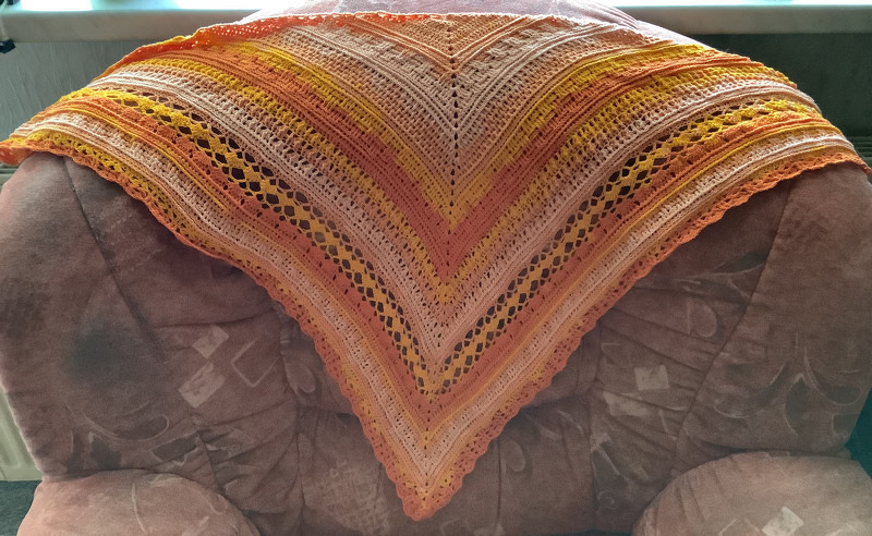 Häkelanleitung &quot;Best Wishes&quot; für ein Kuscheltuch