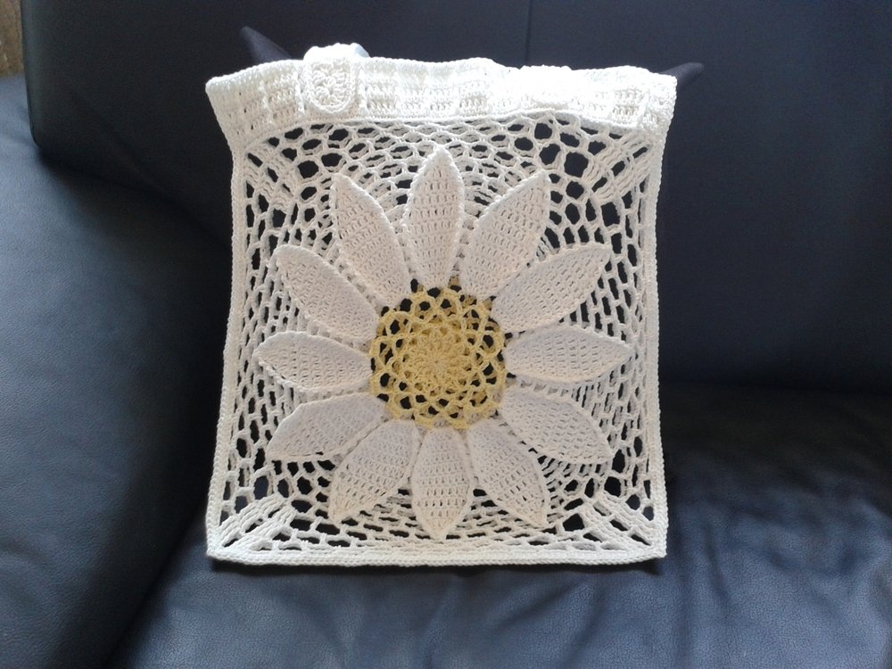 Bag Shopper market tote bag Large Flower - decorative and versatile