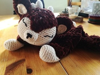 Das Schnuffelreh.... sowas hab ich zum ersten Mal gemacht. Und es ist echt süß geworden, dank sehr guter Anleitung!