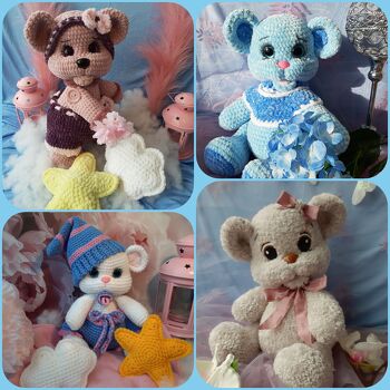 Super tolle,  detaillierte und mit viel Herz❤ geschriebene Anleitung von Marili Designs 😍🥰
Tabby Träumerle 🐻❤