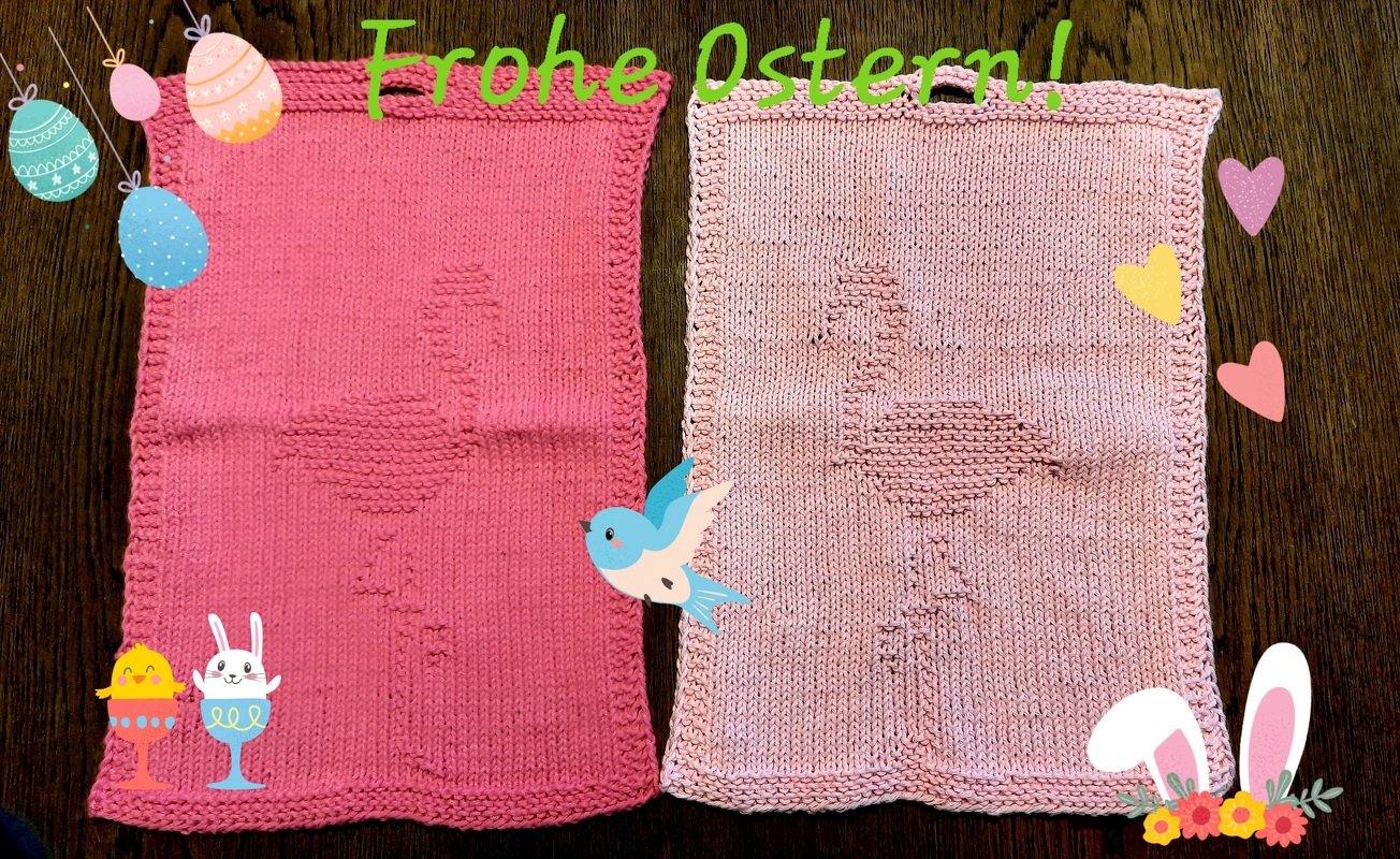 Strickanleitung Spültuch &quot;Flamingo Love&quot; - ganz einfach