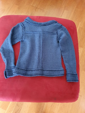 Rückseite der Jeansjacke