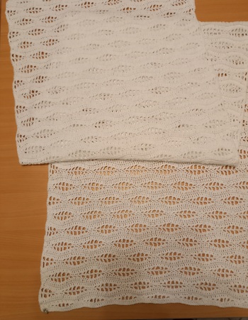 Die Stola LaWella für meine Schwiegrtochter zur Hochzeit gehäkelt.
Tolle Anleitung!