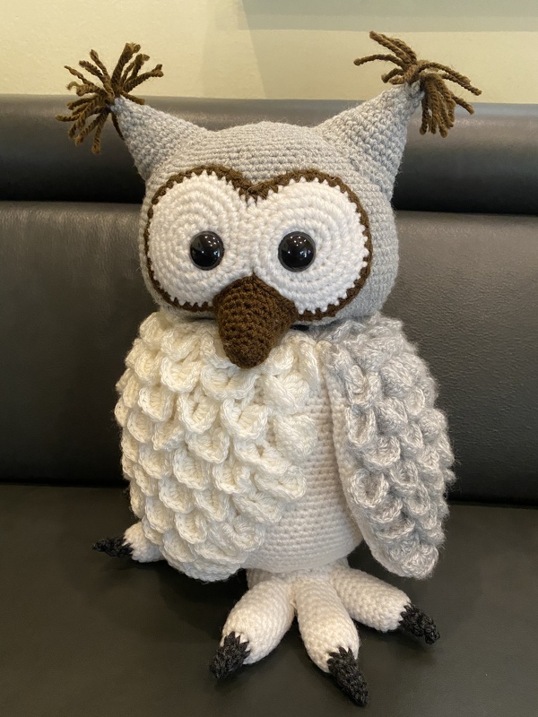 Flauschige Schneeeule Hedwig - H&auml;kelanleitung