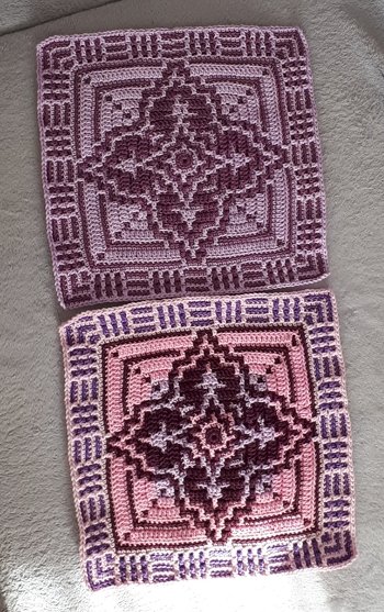 Wieder ein Mosaik fertig. Resteverwertung. Das eine war schon fertig.