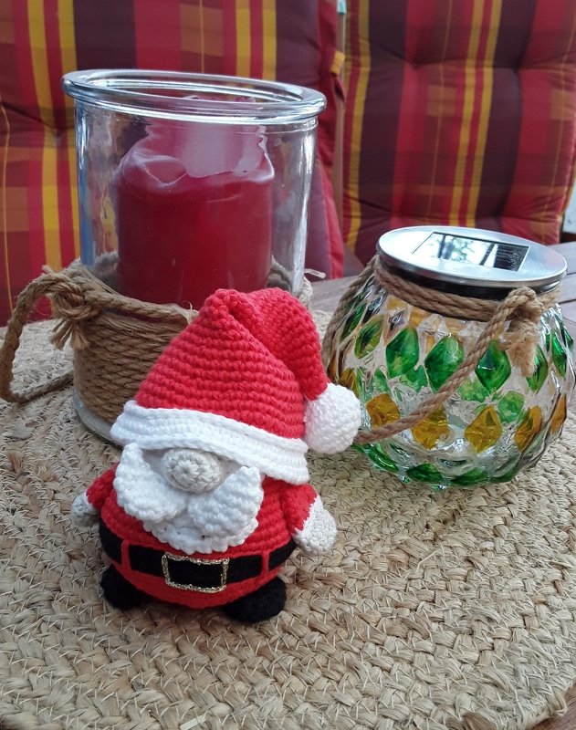 Weihnachtsmann-Wichtel - Häkelanleitung