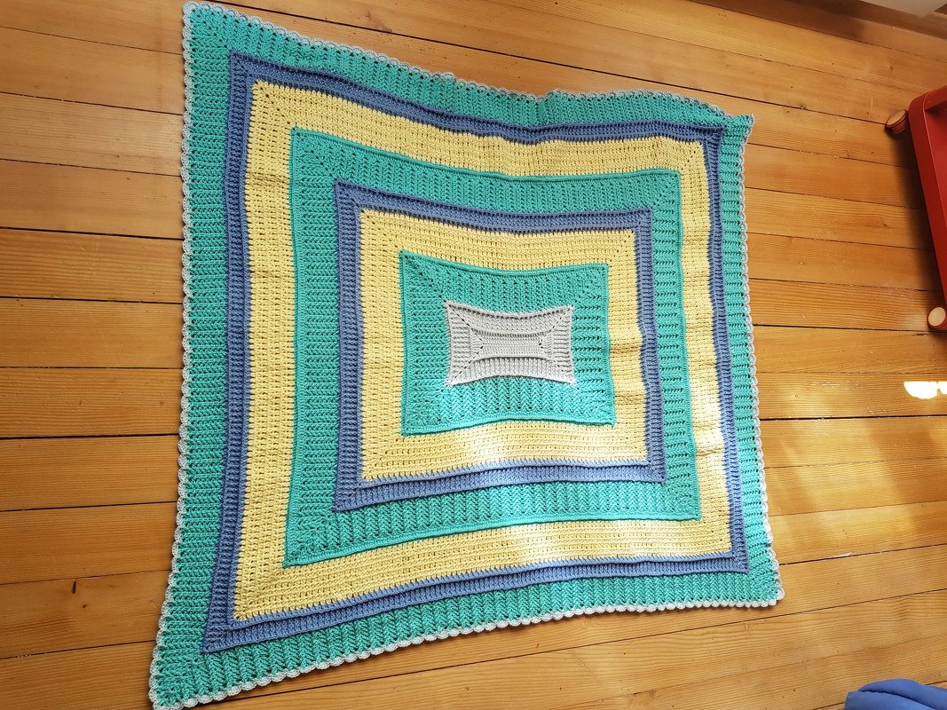 Häkelanleitung Decke "Aria" - quadratisch oder rechteckig