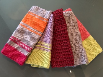 So bunt können Spültücher sein 🥰, gestrickt mit Rainbow 8/4, Nadelstärke 3.