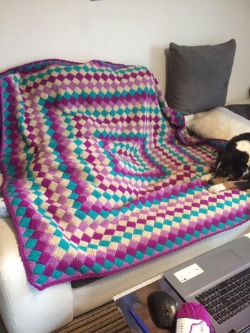 Anleitung Veronika Hug. Decke ist 2x/ m