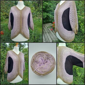 Tunika Goobaain ist fix gehäkelt, die Anleitung ist wieder sehr verständlich geschrieben; auch mit dünnerem Farbverlaufsgarn einfach und schnell gemacht.
... und die Gestaltungsmöglichkeiten - wieder schier unendlich! Sehr empfehlenswert die Anleitung!