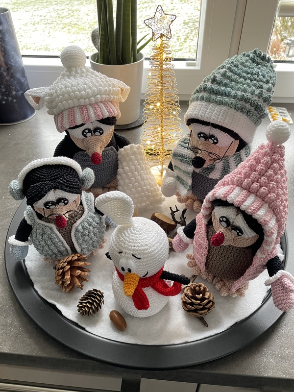 Häkelanleitung "Familie Buddel" *Winter Edition*