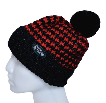 My first traditional houndstooth hat. It came out nicely except way smaller. It actually ended up fitting my 5 year Granddaughter but it was supposed to be an adult size. Either I crochet tightly for this pattern or had the setting yarn. I’m not sure. I used a sparkle yarn but thought it was a #4 weight. Either way I thought it came out well.