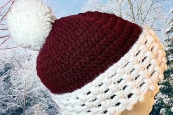 Bean stitch hat