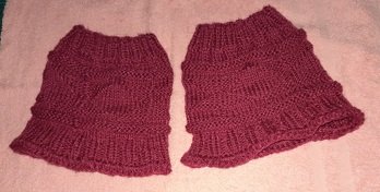 Beinstulpen, Muster ist ein eigener Entwurf