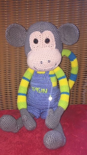 Mein Affe Jasin - eine Kreation aus verschiedenen Anleitungen