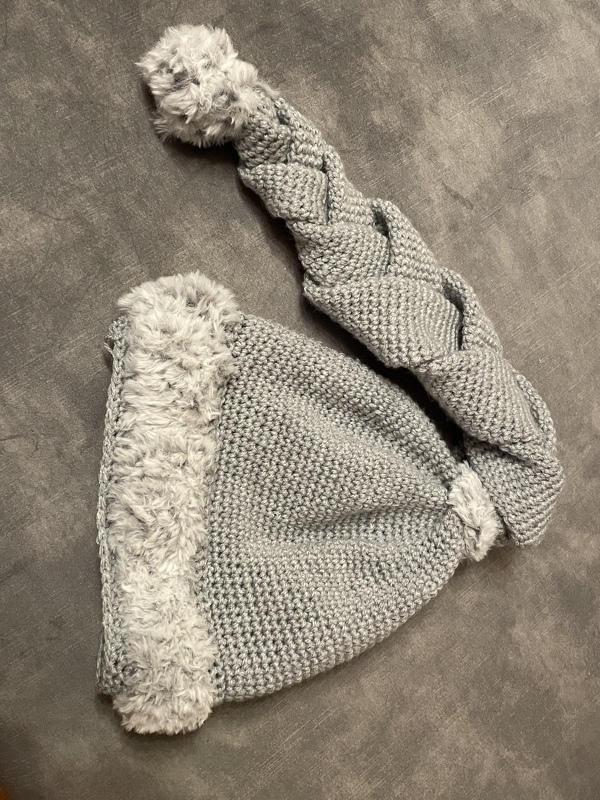 GEHÄKELTE, geflochtene Zipfelmütze LUKAS