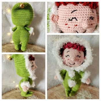 Dieses süße Kerlchen läßt sich mit der detaillierten Anleitung ohne Probleme nacharbeiten.