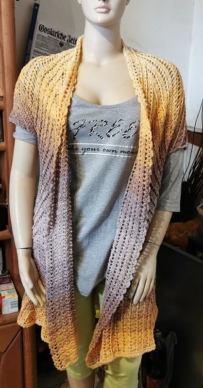 Häkelanleitung Jacke / Weste Flash