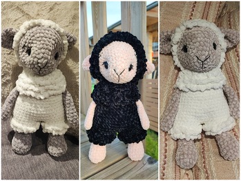 Weil sie so süß sind gleich 3 davon gehäkelt 🥰
Anleitung von Leami , Schaf Curly