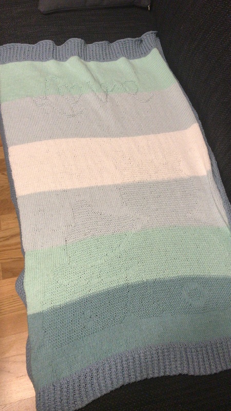 Knitting pattern baby / kids blanket "Mom's Love"