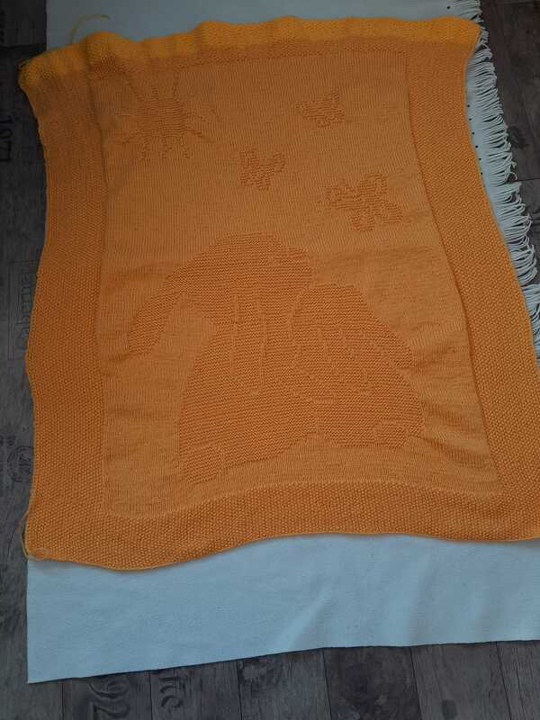 Knitting pattern baby / kids blanket &quot;Happiness&quot; - easy