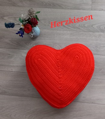 Herzkissen ist fertig