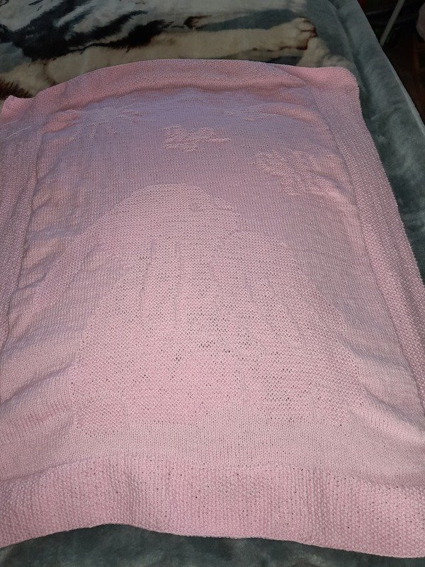 Knitting pattern baby / kids blanket "Happiness" - easy