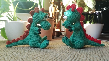 Nach Anleitung von ©: Susanne Beissmann. Für die Enkelchen gehäkelt: Dino Bruno.