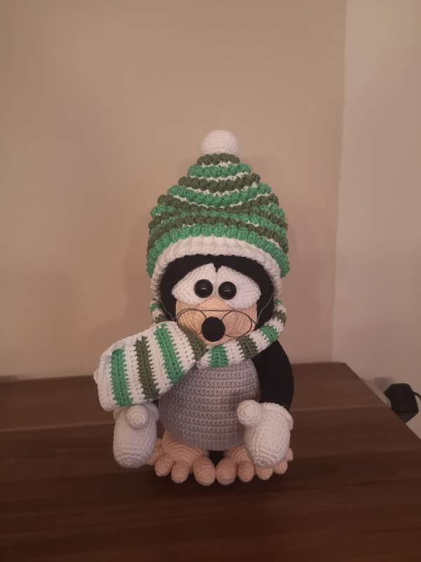 Crochet Pattern " Bodo Buddel" The little mole *Winter Edition*