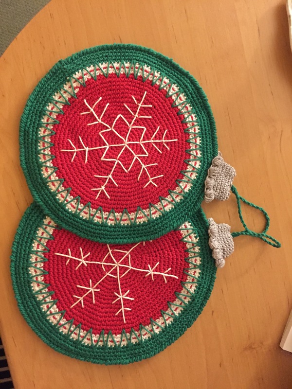 182DE Häkelanleitung Weihnachtskugeln Topflappen - PDF Zabelina CP