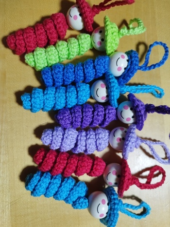 Glückswürmchen, einfach zu häkeln