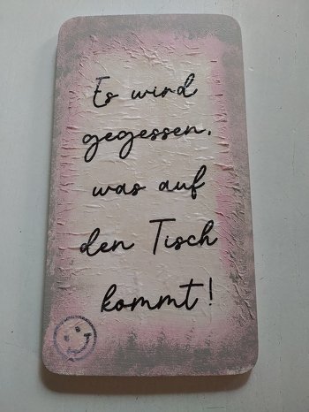 Serviettentechnik - ein Holzbrettchen aufgehübscht