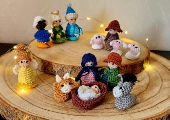 Diese süße Minikrippe ist im Bekanntenkreis sehr beliebt.