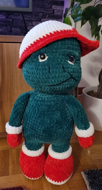 Super Anleitung  hat richtig Spaß gemacht...
Hab die Schildkröte aus chenille Wolle gehäkelt
Tolles Ergebnis 🥰