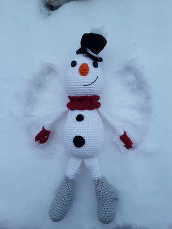 Im Schnee fühlt sich Sam Whitey einfach am wohlsten❣