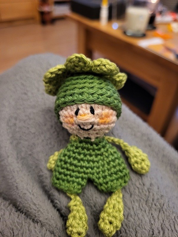 Glücksklee Schlüsselanhänger Kleeblatt Taschenbaumler Glücksbringer