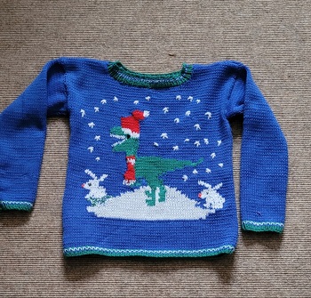 Aus mehreren Vorlagen gestrickt.