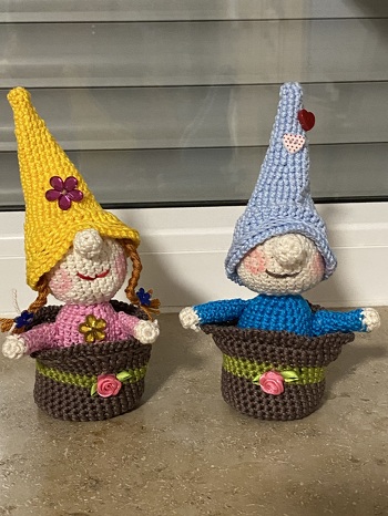 Nun sind es schon zwei Frühlingswichtel im Topf 😃