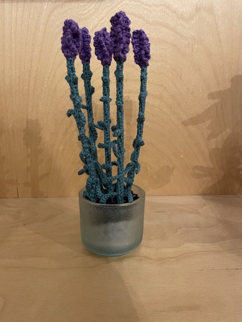 Diesen Lavendel habe ich für meine Schwägerin zum Geburtstag gemacht. Sie ist immer so hellauf begeistert von meinen Häkeleien. Es ist eine wahre Freude ihr was zu schenken 🫶🏼