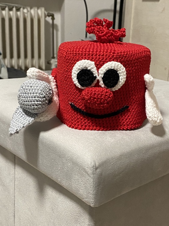 Crochet Pattern funny toilet paper cover