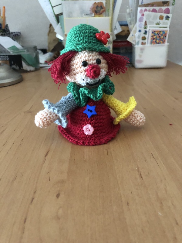 Häkelanleitung Eierwärmer Clowns - PDF Datei